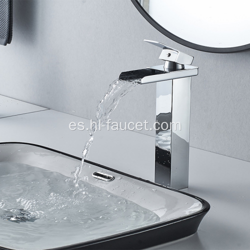 Faucet de cascada de baño de acero inoxidable